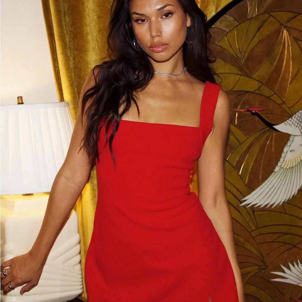 Princess Polly Bombshell Red Dress New - Picture 4 of 5